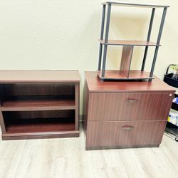 Matching Mahogany Office Furniture Set