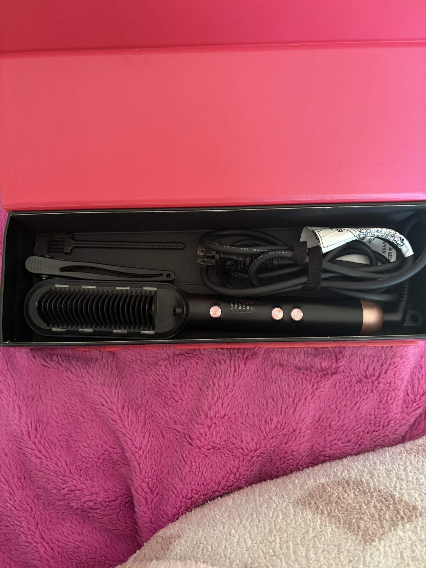 Wavytalk straightener Brush / Plancha