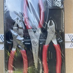 Snap On 3 Piece 100 Year Anniversary Plier Set