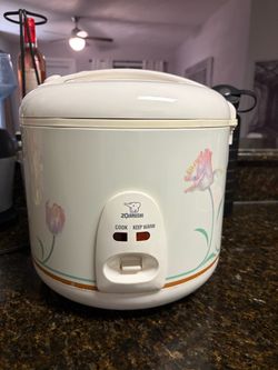 Zojirushi Rice Cooker with Floral Design