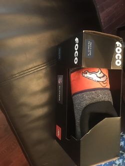 Denver Broncos slippers great last minute gift