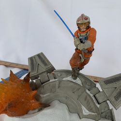 Star Wars Jedi Luke Skywalker Figurine Rare Battle Of Hoth