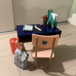 Doll  School Home Desk 