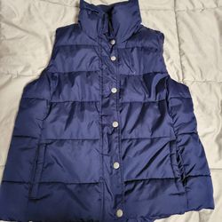 Old Navy Blue Puffer Vest 