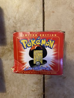 Pokémon 23k Gold Plated Trading Card