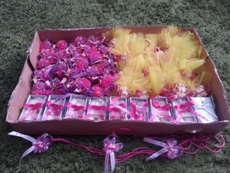 Box of Favors Made to Buy just change ribbon