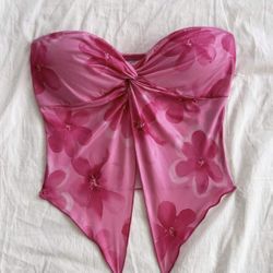 Women’s Pink Floral Top Size XL