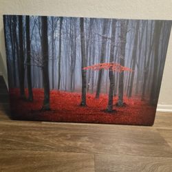 Misty Scarlett Forrest Canvas 