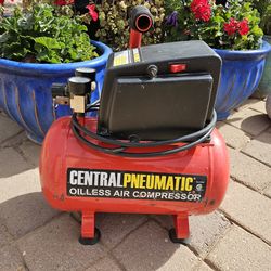 Central Pneumatic Oiless Air Compressor!