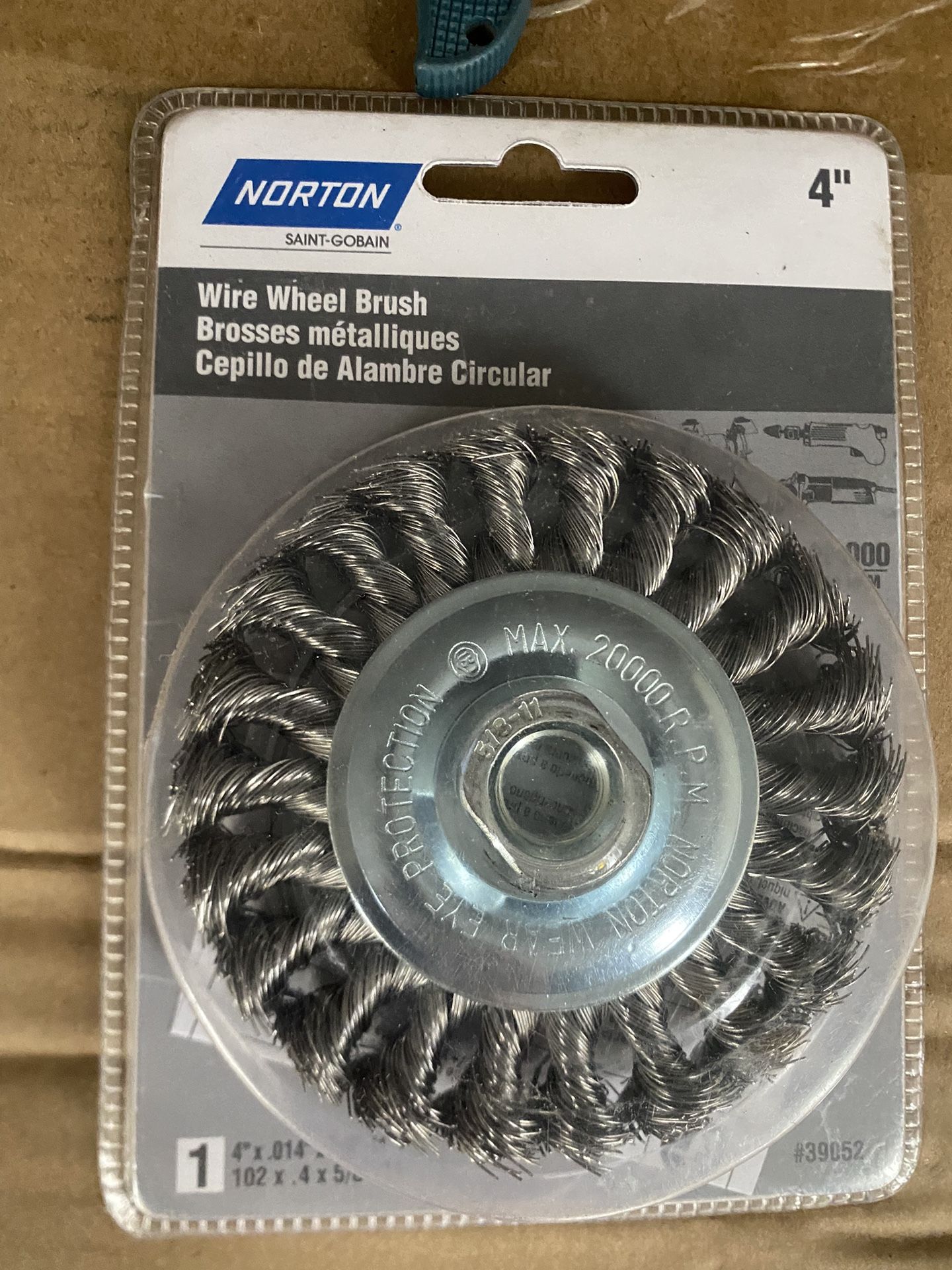 Norton Wire Brush, Clipper 4" Wire Wheel for Angle Grinder $10/each multiple available