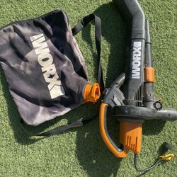 Worx Electric Leaf Blower with All Metal Mulching System