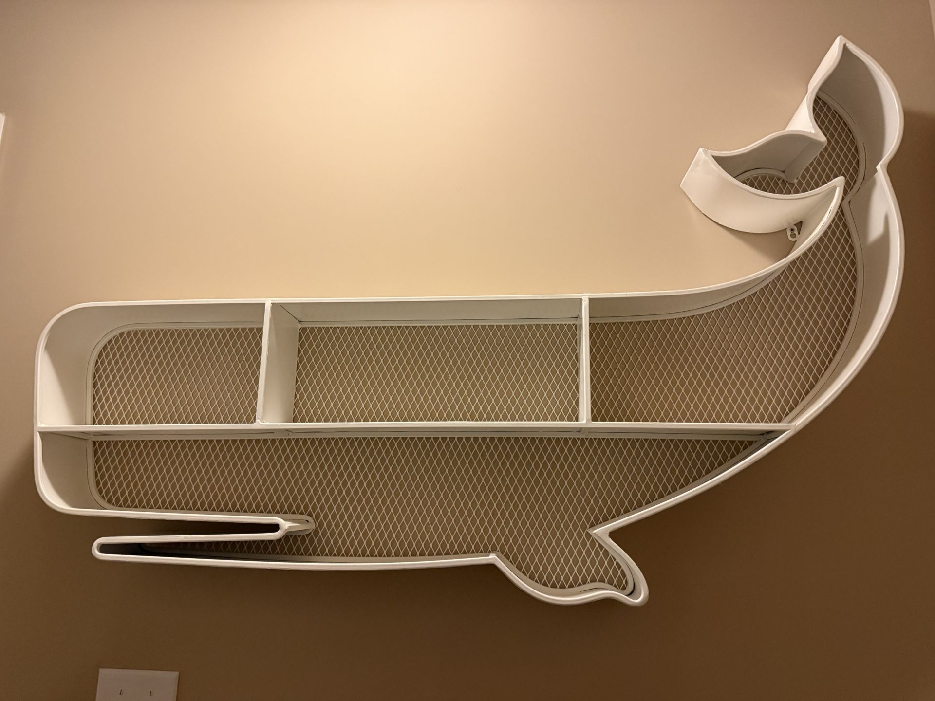 Pottery Barn whale shelf