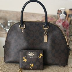 Coach Katy Satchel With Special Ed Wallet, NEW/Set Coach nueva