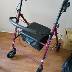 Guardian Rollator Walker -  Like New, Seat & Brakes - $50