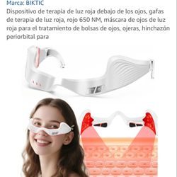 Under eye red light therapy