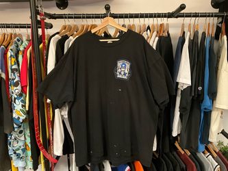 Vintage Pro Club Skeleton Motorcycle Graphic T-Shirt Black Size 3XL