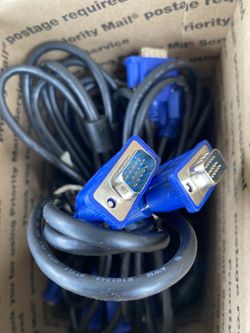 25 VGA CABLES BRAND NEW AND USED