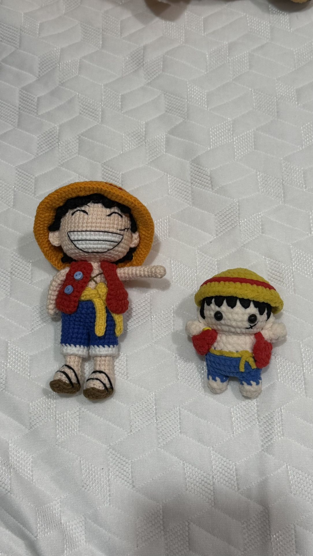 🧶Handmade Crochet Luffy :Standard and Chibi Versions