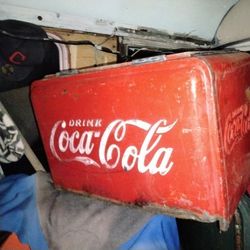 Vintage Coca-cola Cooler. 