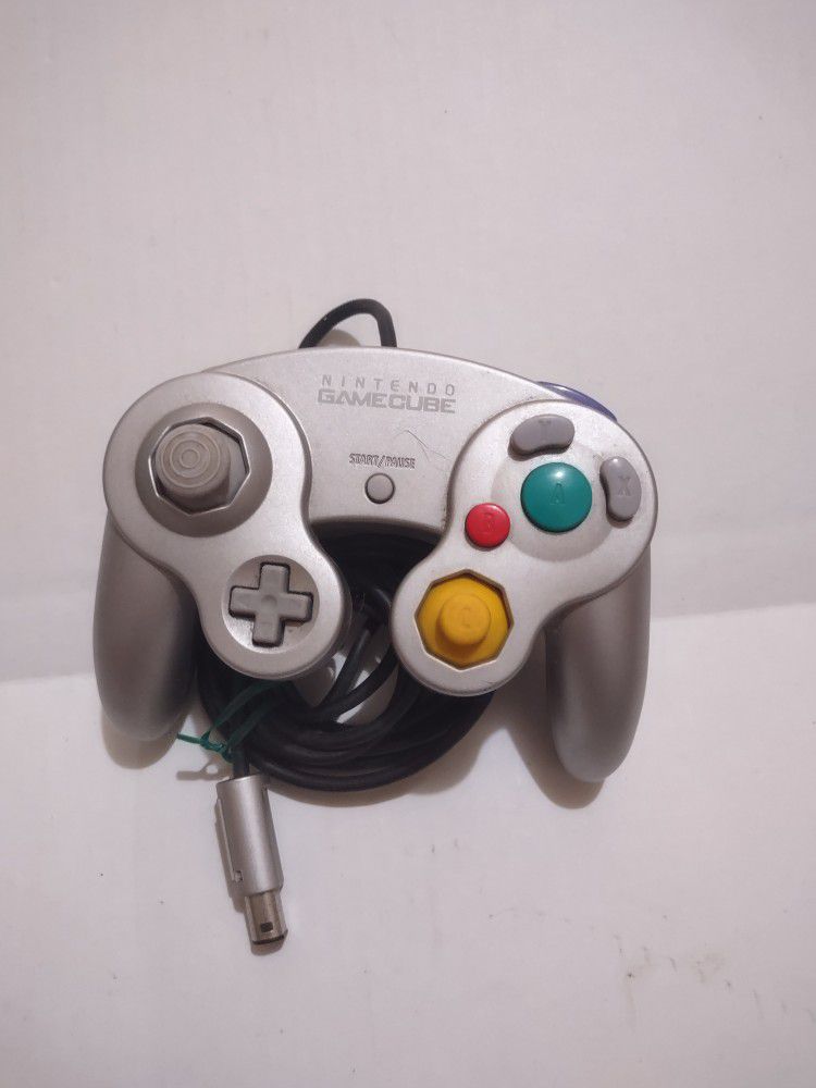 Nintendo OEM Platinum GameCube Controller Tested Works
