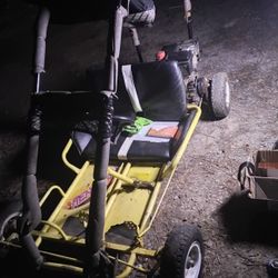 Gokart With Fast Power Stroke Engine. New Hoses, Only Needs A Carb Or Cleaned