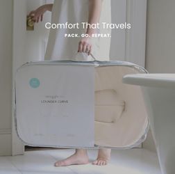 Snuggle Me Organic Infant Lounger Birch w/ Travel Bag – New