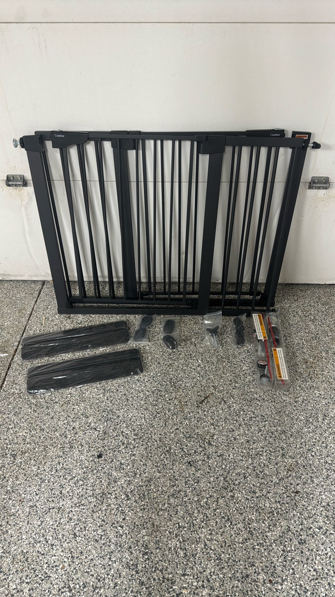 2 Pack Modern Baby Gate For Stairs And Walls With Ramps