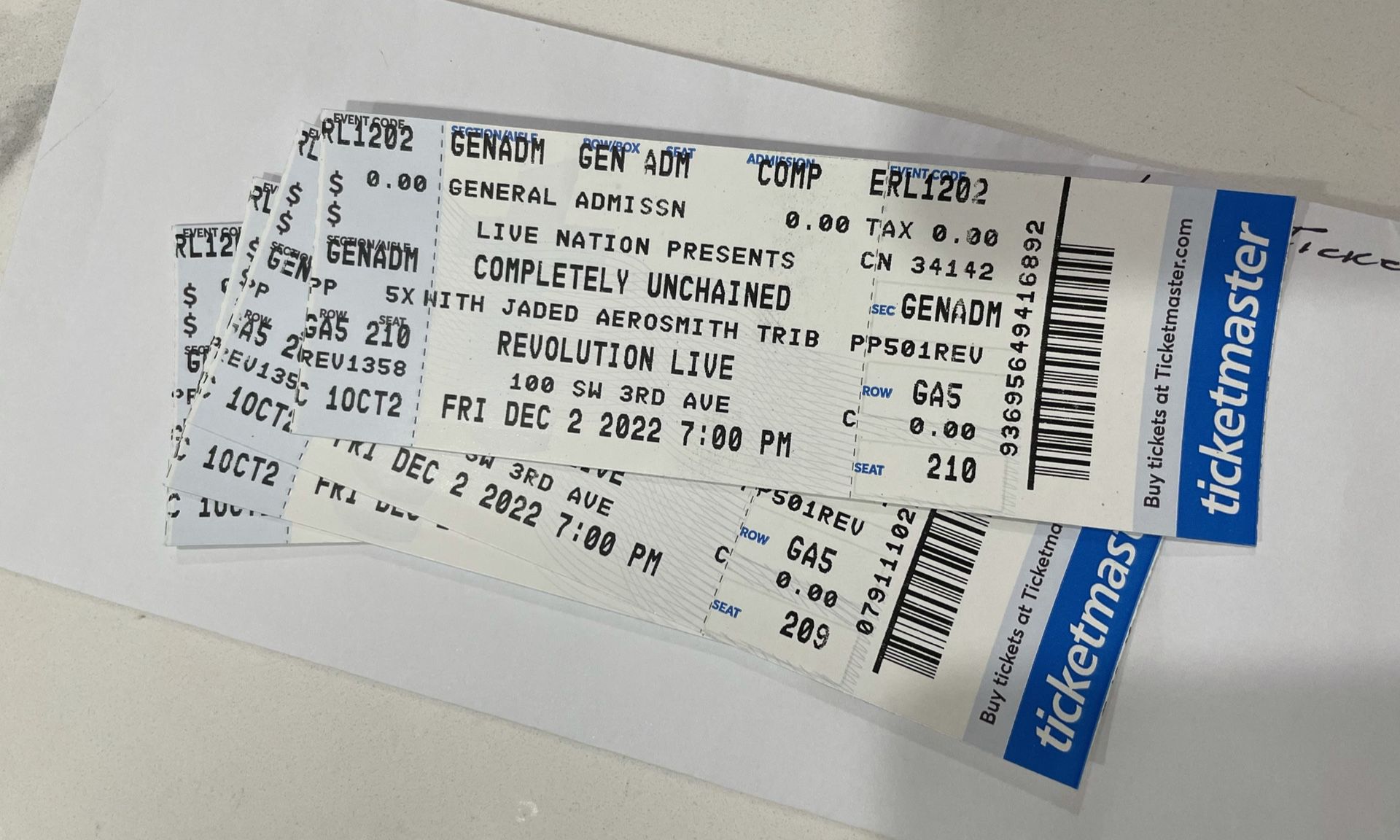 Completely Unchained Aerosmith Tickets