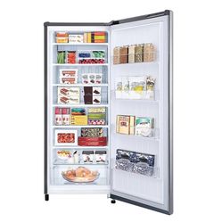 LG Refrigerator 6 Cubic Ft Platinum Silver BRAND NEW In Box sealed   NEW IN BOX- LG 6.0 cu.ft. Single Door Mini Refrigerator/top freezer LRONC0605V