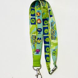✨Tamagotchi Lanyard Kuchipatchi Gotchi Gear Original Vintage Leash Lama Green