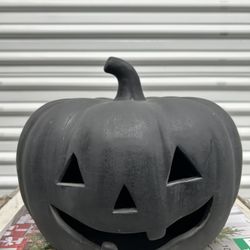 Halloween Black Terracotta Pumpkin