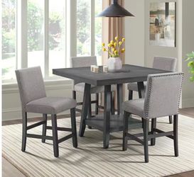 Powell counter top dining set w lazy susan