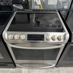 LG 30 Inch Slide In-electric Range Five Burners 6.3 Cu.ft Oven Probake Convection Oven Stainless Steel 