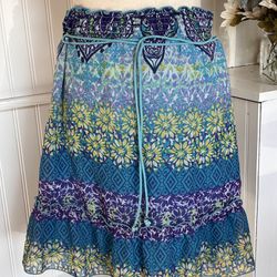 Multicolored Gypsy Style Skirt 