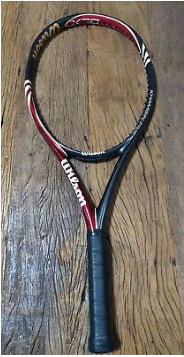 Wilson 5 Blx Khamsin Five 108 Tennis Racquet Racket 4-1/4 Free Syn Gut Stringing