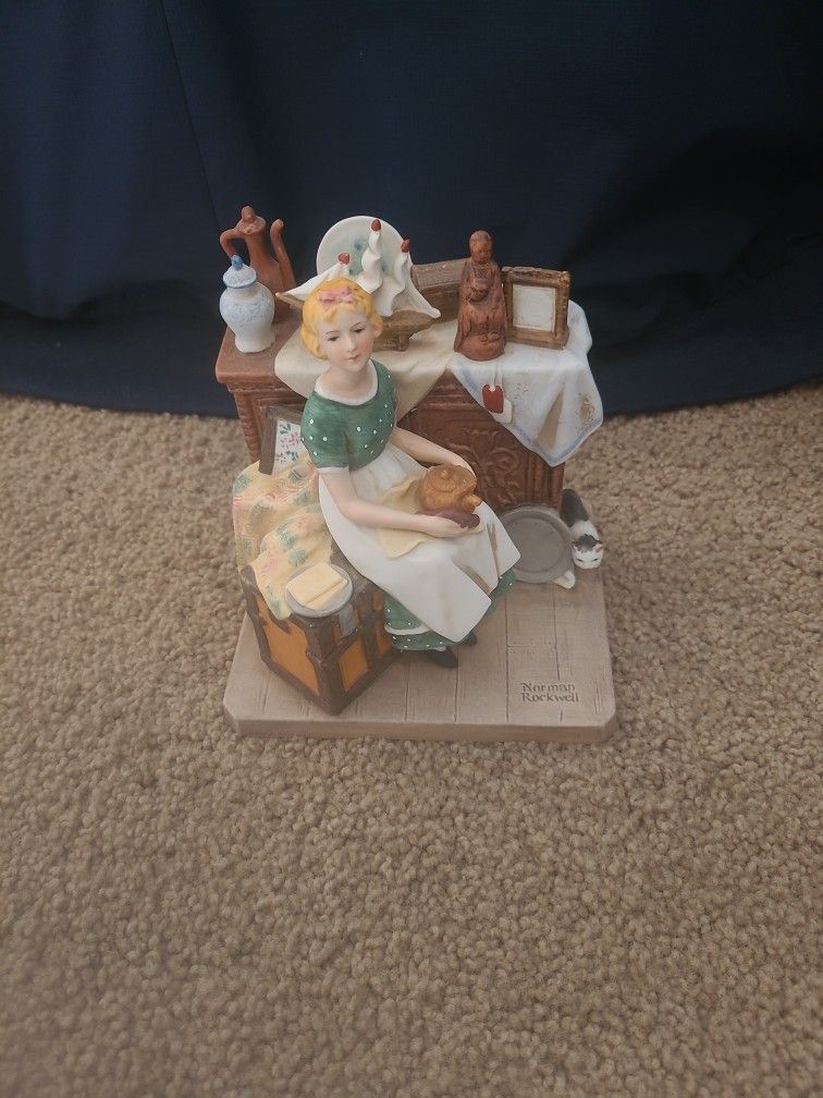 "Dreams In The Antique Shop" By Norman Rockwell