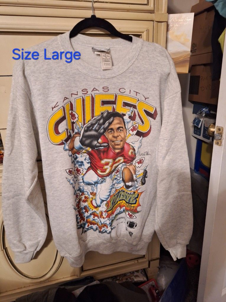Marcus 1994 Large Vintage Kansas City Chiefs Sweat Shirt-$170.00