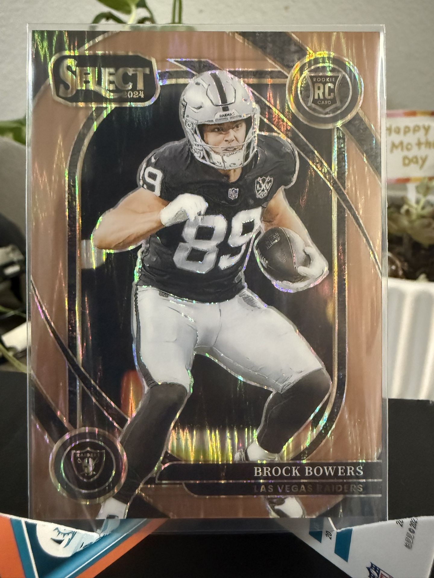 Brock Bowers copper rookie card