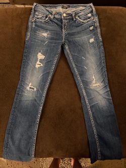 Silver Jeans Co. Aiko Baby Boot Jeans – W30/L35 – Distressed