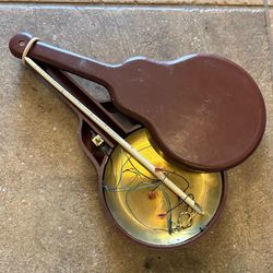 Chinese (?) Asian Brass Balance Scale in case