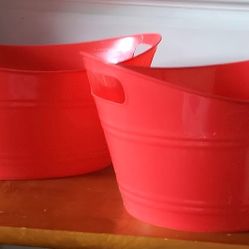 Large Plastic Red Tub/Bucket