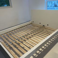 White Queen Bed frame 