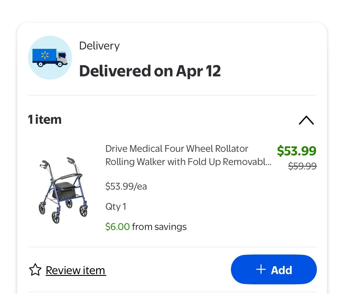 ♿ Rollator de 4 ruedas con asiento – Casi nuevo, solo $25