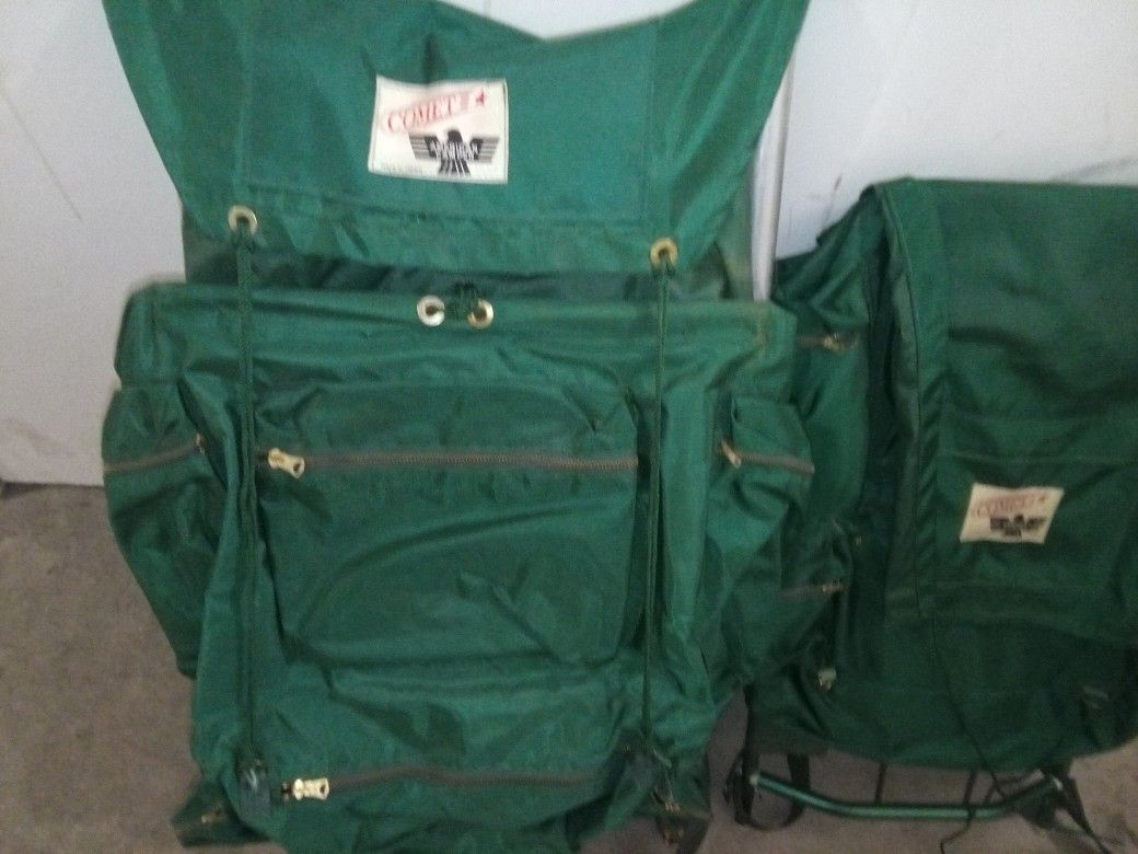 Vintage Aluminum Framed Back Packs