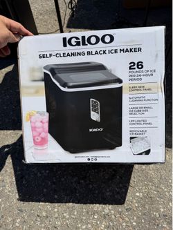 Igloo Ice Maker 26lb/Day – Self Cleaning – Works Great