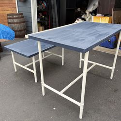 2 Wood and Metal Tables