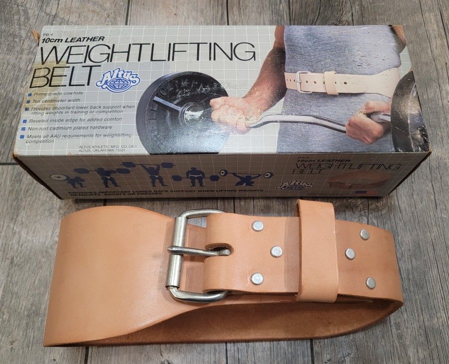 Leather Weight Lifting Belt
