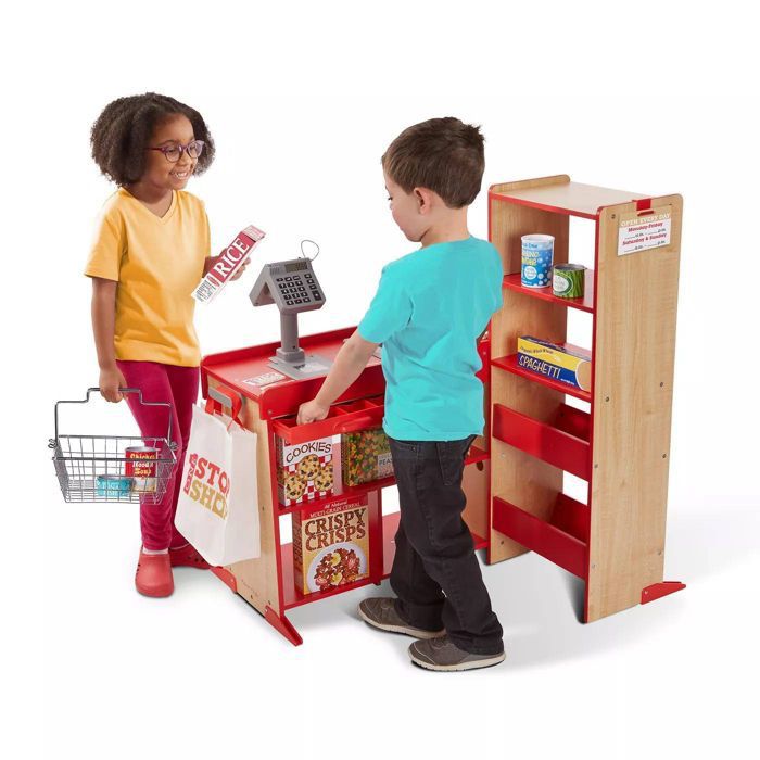 **BRAND NEW** Melissa & Doug Deluxe One Stop Shop Play Store Set - 63pc