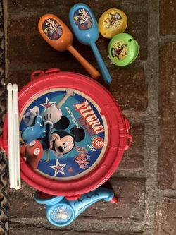 Disney Store Mickey Mouse Club House Drum Set