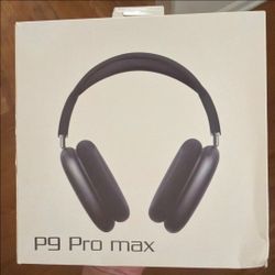 P9 Pro Max Wireless Bluetooth Over-Ear Headphones Black  New Sealed